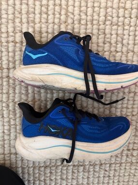 Hoka One One Blue and Turquoise Running Shoe